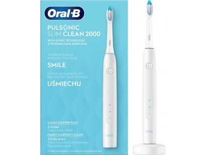 Zubní kartáček Oral-B Pulsonic Slim Clean 2000 White