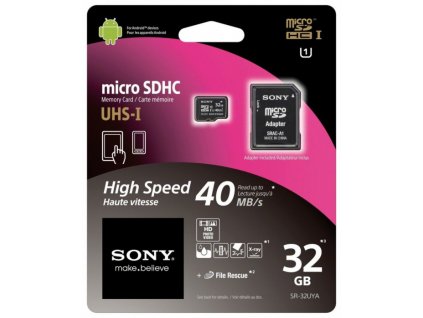 SONY MicroSDHC 32Gb Paměťová karta + ada
