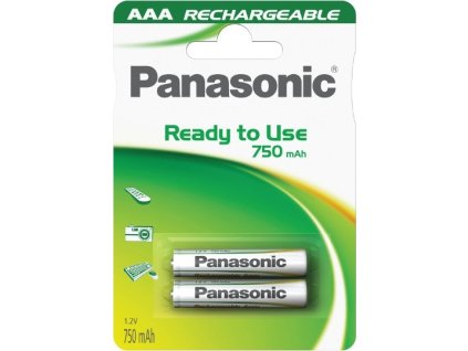 Baterie nabíjecí Panasonic Evolta AAA, HR03, 750mAh, Ni-MH, blistr 2ks