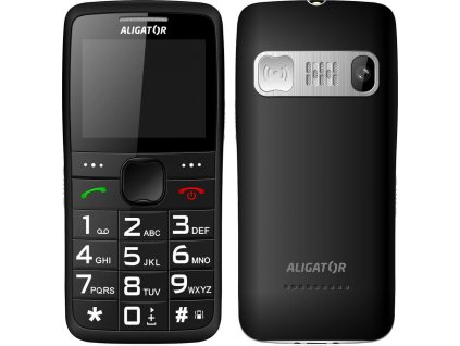 Mobilní telefon Aligator A675 Senior - černý