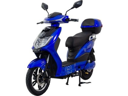 Elektrický motocykl RACCEWAY E-FICHTL, modrý-lesklý s baterií 20Ah