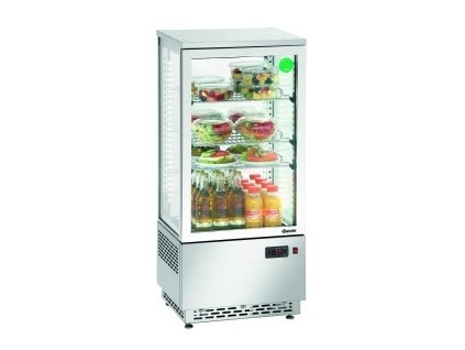 Bartscher 700.478G Chladící minivitrína - 78 litrů - nerezová