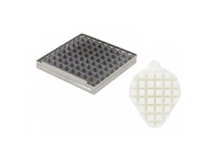 mrizka nerezova 6x6mm s plastovym posunovacem sada 2 ks