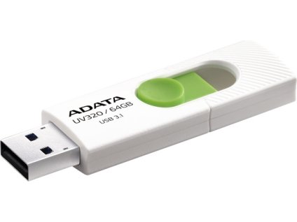 Flash USB ADATA UV320 64GB USB 3.2 - bílý/zelený