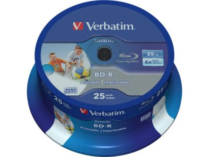 Disk Verbatim BD-R SL 25GB, 6x, 25-cake