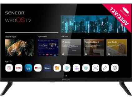 SLE 24S830MB WEBOS SMART TV 12V SENCOR