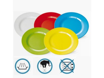 PGX 9360 234 Talíř mělký 20 cm a 23 cm melamin 23 cm žlutý