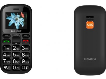 Mobilní telefon Aligator A321 Senior Dual SIM - černý/šedý