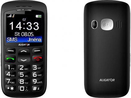 Mobilní telefon Aligator A670 Senior - černý