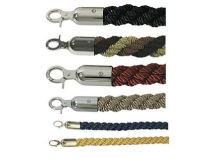 PGX 2207 250 Lano vymezovací kroucené s nerezovou koncovkou 32 mm modrá