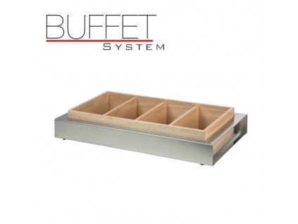 PGX 1470 Buffet system - dřevěný zásobník na příbory světlý světlé