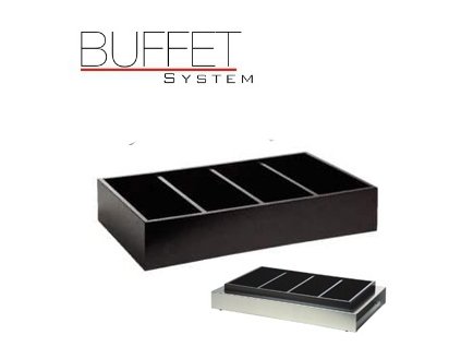 PGX 1471 Buffet system - dřevěný zásobník na příbory tmavý tmavé