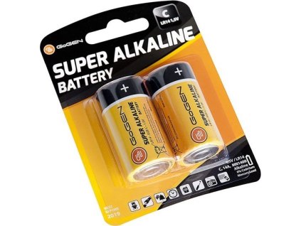 Baterie alkalická GoGEN SUPER ALKALINE C, LR14, blistr 2ks