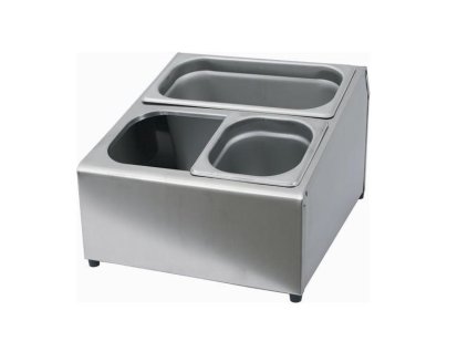 PGX 1595 001 Přílohový zásobník nerezový 35 x 42 x 24,5 cm