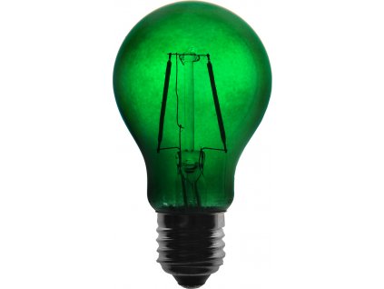 Žárovka LED FILAMENT A60, 36V ss., zelená