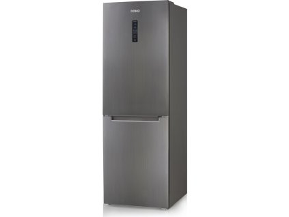 Lednice kombinovaná s mrazákem - šedá - DOMO DO987BFK, Objem chladničky: 219 l, Objem mrazáku: 104 l, Třída: E