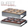 PGX 39951.D Buffet system - modul bufetový 6 tmavý buk