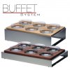 PGX 39953.D Buffet system - modul bufetový 6 tmavý buk