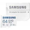 Paměťová karta Samsung Micro SDXC EVO Plus 64GB UHS-I U1 (130R)/30W + SD adaptér