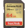 Paměťová karta SanDisk SDXC Extreme Plus 64GB UHS-I U3 (170R/80W)
