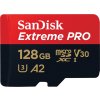 Paměťová karta SanDisk Micro SDXC Extreme Pro 128GB UHS-I U3 (200R/90W) + adaptér