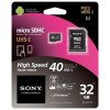 SONY MicroSDHC 32Gb Paměťová karta + ada