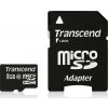 Paměťová karta Transcend MicroSDHC 8GB Class10 + adapter