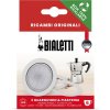 Těsnění (3x) + filtr pro Bialetti Moka Express, Moka Timer, Rainbow (různé velikosti) (Objem v⁠ porcích 1 porce)