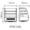 vitrina chladici rtw 120lb r600a