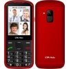 Mobilní telefon CPA Halo 18 Senior s nabíjecím stojánkem - červený