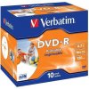 Disk Verbatim DVD-R 4.7GB, 16x, printable, jewel box, 10ks