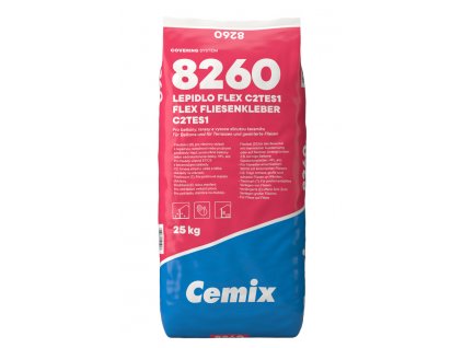 Flexibilní lepidlo Cemix FLEX 8260, třída C2TE S1, 25 kg