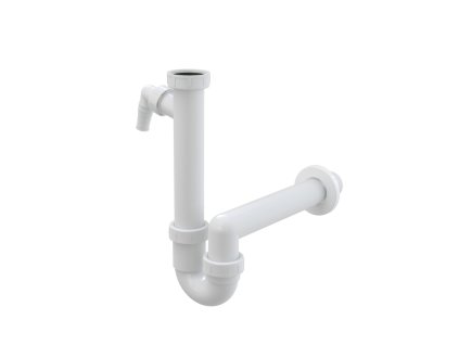 Sifon trubkový s převlečnou maticí 6/4" a přípojkou - A81-DN40