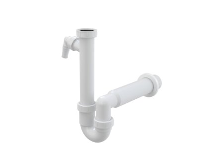 Sifon trubkový s převlečnou maticí 6/4" a přípojkou - A81-DN50