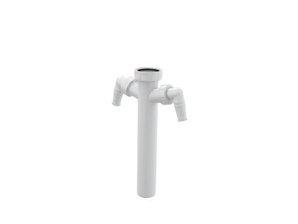 Mezikus pro dřezové sifony s převlečnou maticí 6/4" a dvěma přípojkami - A44M-DN40