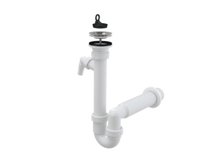 Sifon trubkový s nerezovou mřížkou DN70 a přípojkou - A810-DN50