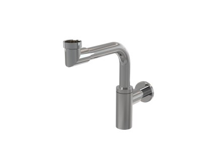 Sifon umyvadlový DN32 DESIGN celokovový, prostorově úsporný - A403