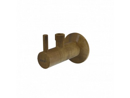 Ventil rohový s filtrem 1/2"×3/8", bronz-antic - ARV001-ANTIC
