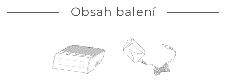 Obsah balení – DCR-90BT