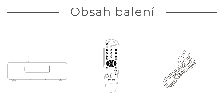 Obsah balení – DDR-47BT
