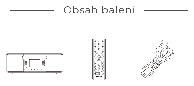 Obsah balení – DDR-66BT