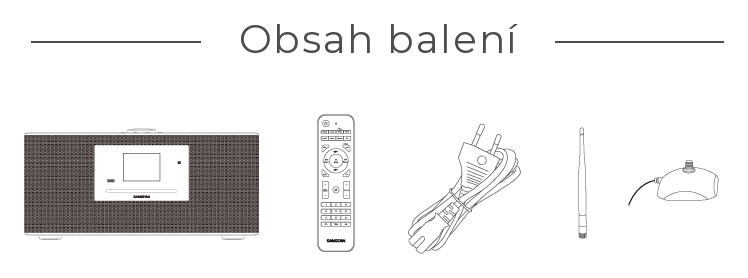 Obsah balení – DDR-75BT