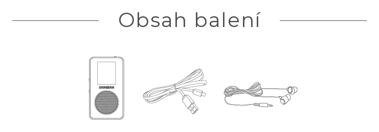 Obsah balení – DPR-35BT