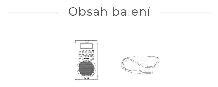 Obsah balení – H205D