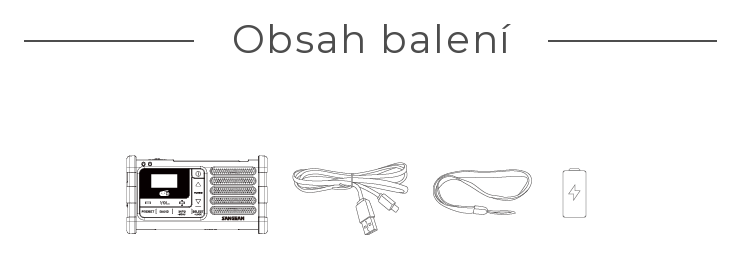 Obsah balení – MMR-88 DAB+