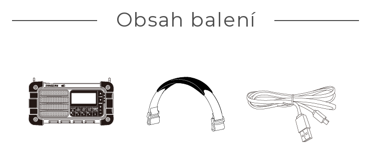 Obsah balení – MMR-99 DAB