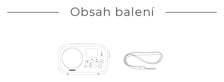 Obsah balení – PR-D12BT