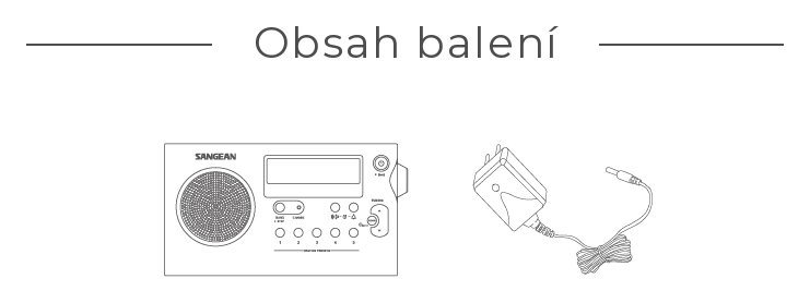 Obsah balení – PR-D7