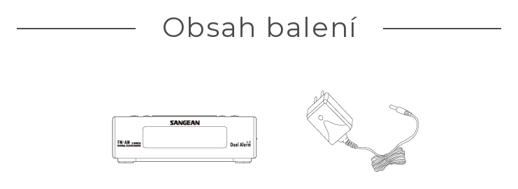 Obsah balení – RCR-5