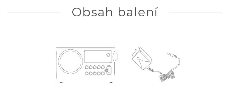 Obsah balení – WFR-28BT